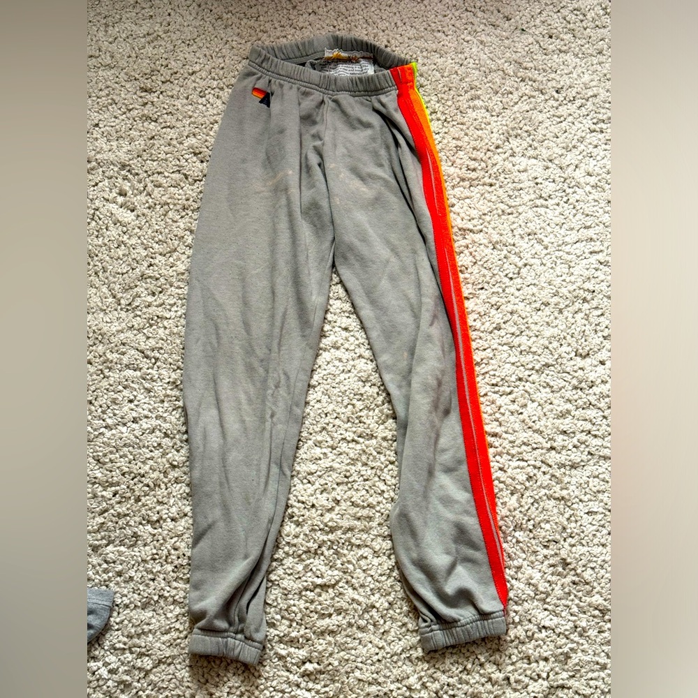 Aviator nation, extra small sweatpants STAINED